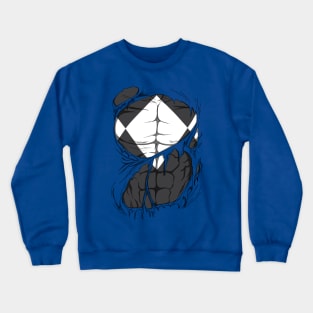 Black Ranger ripped Crewneck Sweatshirt